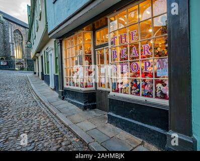 Verkauf auf an der Bär shop auf Elm Hill in der Stadt Norwich Stockfoto