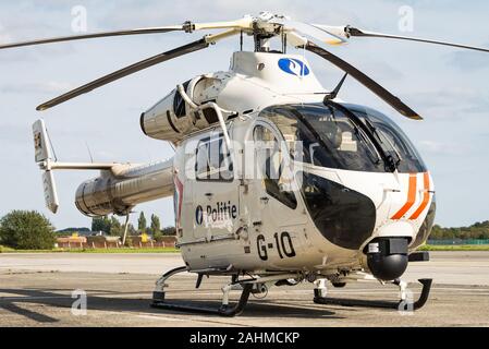 Eine McDonnell Douglas MD 902 Hubschrauber der Belgischen föderalen Polizei. Stockfoto