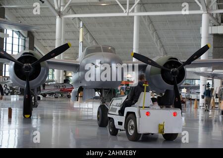 Douglas A-26C Invader im Evergreen Aviation and Space Museum in Oregon Stockfoto