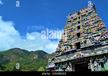 Indische Tempel auf den Seychellen Mahé Stockfoto