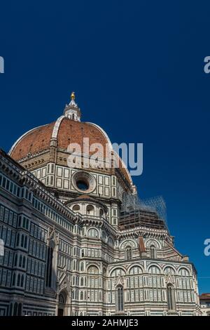 Florenz, Italien - Juni 5, 2019: Die Kathedrale von Santa Maria Del Fiore wurde 1296 im gotischen Stil begonnen, ein Design von Arnolfo di Cambio und war Stockfoto