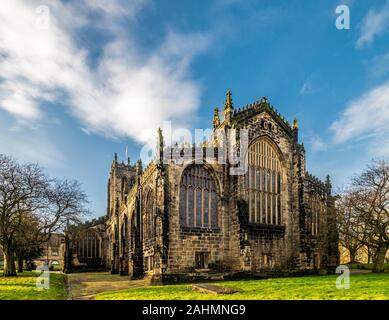 Die Außenseite des Halifax Minster, Großbritannien. Stockfoto