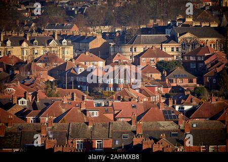 Typische 1930er Stil Wohnungsbestand Stadtrand von York city center Stockfoto