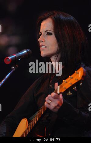 Milano Italien 14.06.2007, Domplatz: Dolores O'Riordan im Konzert während der musikalischen Ereignis 'Festivalbar 2007". Stockfoto