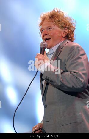 Verona Italien 09/07/2007: Mick Hucknall von Simply Red Konzert während der musikalischen Ereignis 'Festivalbar 2007". Stockfoto