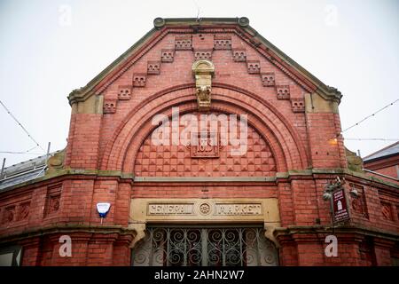 Wrexham in Wales, allgemeinen Markt Gebäude Stockfoto