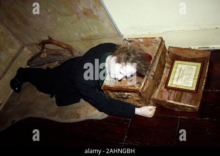 Im Sherlock Holmes Museum Baker Street 221 b angezeigt Stockfoto