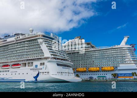 NCL und RCI Stockfoto