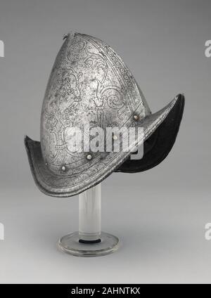 Morion. 1570 - 1590. Provinz Brescia. Stahl Stockfoto