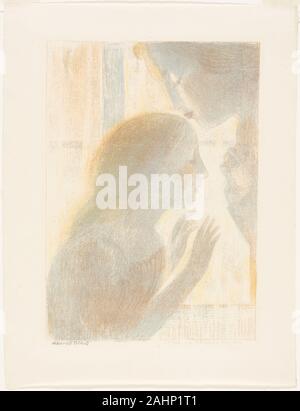 Maurice Denis. Dämmerung haben die Weichheit des Alten Malerei, Platte sechs von der Liebe. 1898 - 1899. Frankreich. Lithographie in pink, grün, und gelb auf Hellelfenbein webte Papier Stockfoto