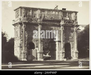 Bisson Frères. Konstantinsbogen in Rom. 1854 - 1855. Frankreich. Eiweiß drucken, aus dem Album Reproduktionen photographiques des plus beaux Art d'architecture et de Skulptur Stockfoto