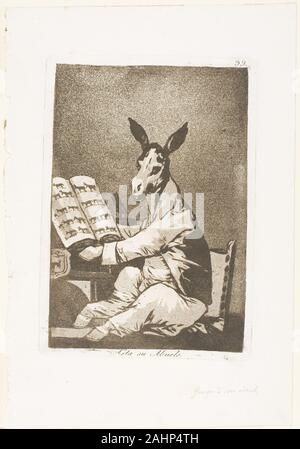 Francisco José de Goya y Lucientes. Und so war sein Großvater, Platte 39 aus Los Caprichos. 1797 - 1799. Spanien. Aquatinta auf Elfenbein Bütten Stockfoto