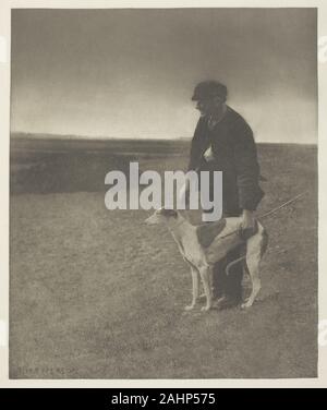 Peter Henry Emerson. Der Wilderer - ein Hase in Aussicht, (Suffolk). 1878 - 1892. England. Photogravüre, Platte II von Bilder von East Anglian Leben, veröffentlicht durch Sampson Niedrig, Marston, Searle & Rivington (1888) Stockfoto