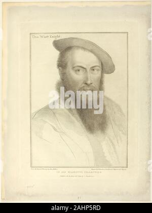 Francesco Bartolozzi. Sir Thomas Wyatt. 1793. Italien. Dichtfläche Gravur auf Elfenbein webte Papier Stockfoto