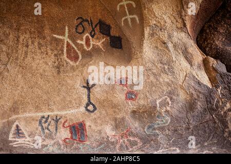 Piktogramme, Joshua Tree National Park Stockfoto