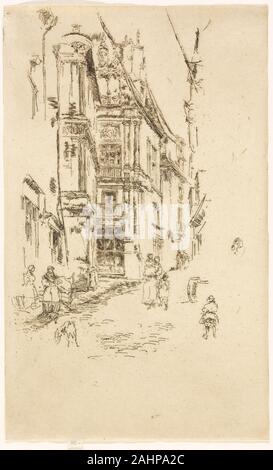 James McNeill Whistler. Chancellerie, Loches. 1888. In den Vereinigten Staaten. Radierung mit Foul beißen in Dunkelbraun Tinte auf Creme Bütten Stockfoto