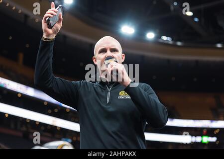 1/27/19 ehemaligen Bruins Kraft und Kondition Trainer John whitesides an der Boston Bruins Grundlage BFit Herausforderung Stockfoto