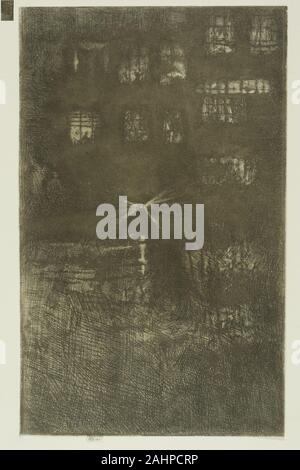 James McNeill Whistler. Die Dance House Nocturne. 1889. In den Vereinigten Staaten. Ätzen in schwarzer Tinte auf Elfenbein Bütten Stockfoto