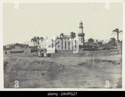 Maxime Du Camp. Mosquée d'El-Arif et Tombeau de Mourad-Bey, Haute-Egypte. 1849 - 1851. Frankreich. Gesalzene Papier drucken, Platte 13 aus dem Album Egypte, Nubie, Palästina et 80(1852) Stockfoto