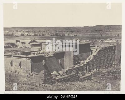 Maxime Du Camp. Kalabscheh, Vue Générale du Temple de Kalabscheh (talmis); Nubie. 1849 - 1851. Frankreich. Gesalzene Papier drucken, Platte 89 aus dem Album Egypte, Nubie, Palästina et 80(1852) Stockfoto