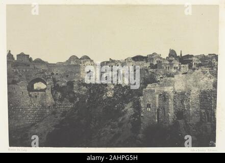 Maxime Du Camp. Quartier Occidental, Jerusalem und Palästina. 1849 - 1851. Frankreich. Gesalzene Papier drucken, Platte 116 aus dem Album Egypte, Nubie, Palästina et 80(1852) Stockfoto