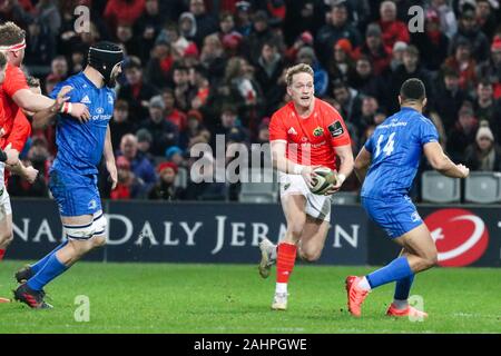 Dezember 28th, 2019, Cork, Irland: Mike Haley im Pro 14-Munster Rugby versus Leinster Rugby Spiel im Thomond Park Stockfoto