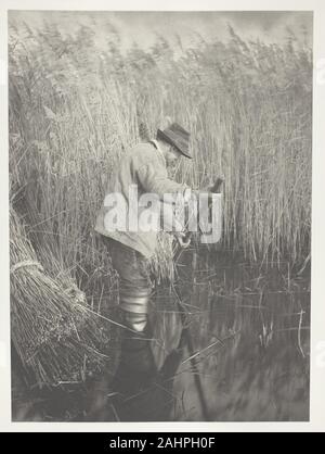 Peter Henry Emerson. Eine Reed-Cutter bei der Arbeit. 1886. England. Platin drucken, PL. XXV aus dem Album Leben und Landschaft auf den Norfolk Broads (1886); Edition von 200 Stockfoto