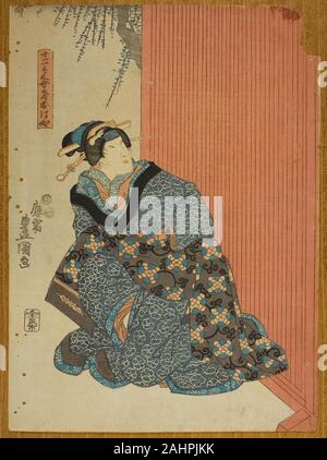 Utagawa Kunisada I (Toyokuni III). Schauspieler Bando shuka ich als Frau Jugybei Ohaya (Jugybei nyobo Ohaya). 1843 - 1853. Japan. Farbe holzschnitt; Oban Stockfoto