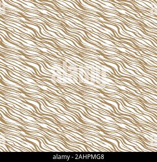 Scratchy wellig hand Linien in eine nahtlose Muster Hintergrund wiederholen gezeichnet Stockfoto