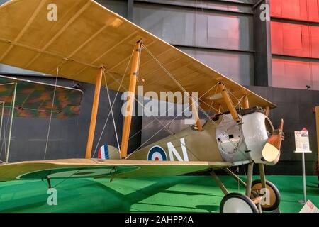 Sopwith Camel. WWI Sopwith F.1 Camel Flugzeug am nationalen Museum der United States Air Force (früher der United States Air Force Museum, Dayton, Ohio, USA Stockfoto