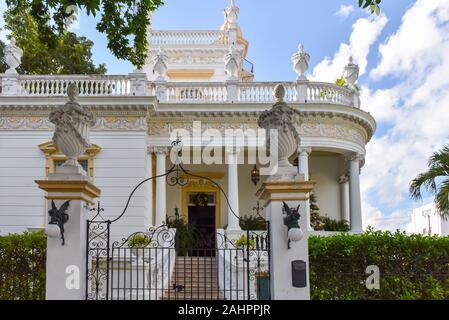 Herrenhaus aus dem 19. Jahrhundert am Paseo Montejo, Merida Mexiko Stockfoto