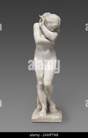Auguste Rodin. Eva nach dem Sündenfall. 1886. Frankreich. Marmor Auguste Rodins Skulptur Eva verdankt seine Entstehung bis vor die Tore der Hölle, große Kommission des Künstlers von der französischen Regierung im Jahr 1880. Die Verbände von den skulpturalen Portale des Projekts stellte led Rodin Zurück zur Kunst von Lorenzo Ghiberti, Michelangelo, besonders ihre Darstellung der biblischen Geschichten aus dem Buch der Genesis. Eine Reihe von Elementen aus den Toren - wie die Denker, Adam und Eva - allmählich in unabhängige Werke entwickelt. Insbesondere Eve erinnert die Skulptur der Renaissance Gemälde Michelangelos Stockfoto