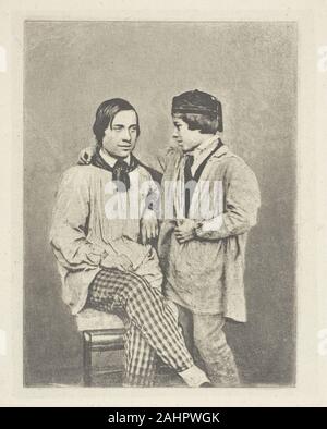 Armand-Hippolyte-Louis Fizeau. Bauer Vater und seinem Sohn. 1842. Frankreich. Photogravure Stockfoto