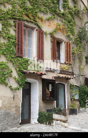 Haut de Cagnes, mittelalterliches Dorf, Cagnes-sur-Mer, Cote d'Azur, Provence, Alpes Maritimes, Côte d'Azur, Frankreich, Europa Stockfoto