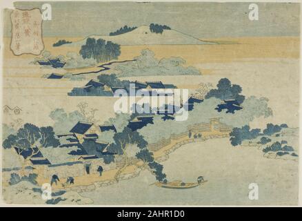 Katsushika Hokusai. Bamboo Grove bei Kume Dorf (Kumemura keine chikuri), aus der Serie "Acht Ansichten von Ryukyu Inseln (Ryukyu hakkei)". 1827 - 1837. Japan. Farbe holzschnitt; Oban Stockfoto