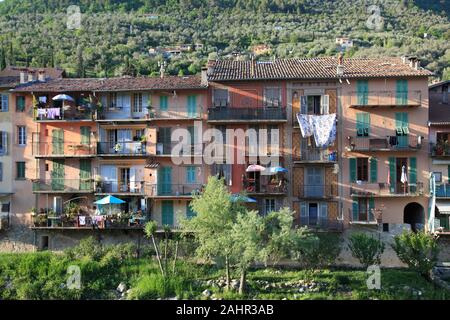 Das Dorf von Sospel, Altstadt, Roya Valley, Alpes-Maritimes, Cote d'Azur, Provence, Frankreich, Europa Stockfoto