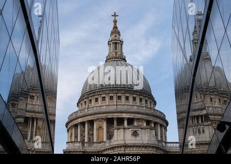 Saint Paul's Cathedral Reflexion, London, UK Stockfoto