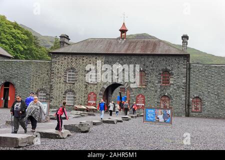 Eingang zu Welsh National Slate Museum, Llanberis Stockfoto