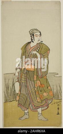 Shunsho Katsukawa. Der Schauspieler Ichimura Uzaemon IX als Potter Tsuchihei im Spiel Higashiyama Momiji keine Kadode, durchgeführt an der Ichimura Theater im neunten Monat, 1778. 1773 - 1783. Japan. Farbe holzschnitt; hosoban Stockfoto