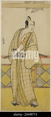 Katsukawa Shunko I. Der Schauspieler Sawamura Sojuro III in eine unbekannte Rolle. 1785 - 1789. Japan. Farbe holzschnitt; hosoban Stockfoto