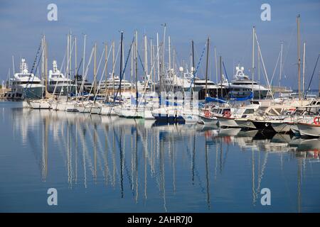 Hafen, Marina, Porto Maurizio, Imperia, Ligurien, Italienische Riviera, Italien, Europa Stockfoto