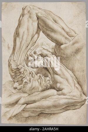 Peter Paul Rubens. Ein Blatt anatomische Studien. 1600 - 1610. Flandern. Pen und braune Tusche auf Elfenbein Bütten Stockfoto