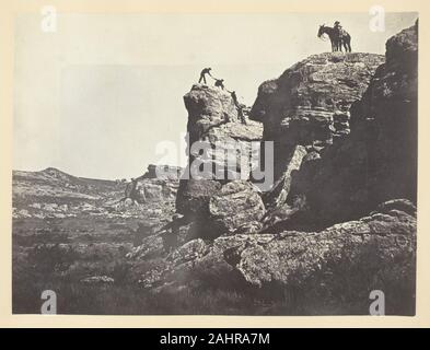 Andrew Joseph Russell. Hohe Täuschungen, Schwarz Buttes. 1868 - 1869. In den Vereinigten Staaten. Eiweiß drucken, PL. VIII aus dem Album Sonne Bilder von Rocky Mountain Landschaft (1870) Stockfoto