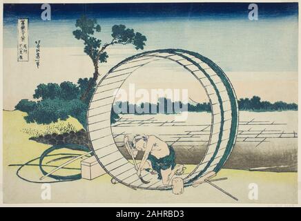 Katsushika Hokusai. Fujimigahara in der Provinz Owari (Bishu Fujimigahara), aus der Serie 36 Ansichten des Berges Fuji (Fugaku sanjurokkei). 1825 - 1838. Japan. Farbe holzschnitt; Oban Stockfoto