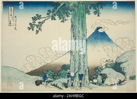 Katsushika Hokusai. Mishima Pass in Kai Provinz (Koshu Mishimagoe), aus der Serie 36 Ansichten des Berges Fuji (Fugaku sanjurokkei). 1825 - 1838. Japan. Farbe holzschnitt; Oban Stockfoto