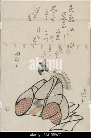 Katsushika Hokusai. Des Dichters Ariwara no Narihira, aus der Serie sechs unsterblichen Dichter (Rokkasen). 1805 - 1815. Japan. Farbe holzschnitt; Oban Stockfoto