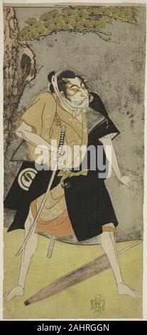 Shunsho Katsukawa. Der Schauspieler Sawamura Sojuro II als ein Outlaw. 1764 - 1774. Japan. Farbe holzschnitt; hosoban; aus einer Komposition (mit mehreren Blättern) Stockfoto