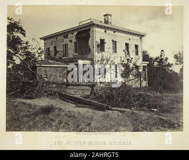 George N. Barnard. Haus des Töpfers Atlanta. 1864. In den Vereinigten Staaten. Eiweiß drucken, Platte 38 aus dem Album fotografischen Blick auf den Sherman Kampagne (1866) Stockfoto