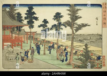 Utagawa Hiroshige. Kanda Myojin Schrein (Kanda Myojin), aus der serie bekannte Orte in der östlichen Hauptstadt (Toto Meisho). 1827 - 1843. Japan. Farbe holzschnitt; Oban Stockfoto