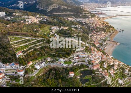 Küste von Amalfi, Vietri sul Mare, Kampanien, Italien Stockfoto